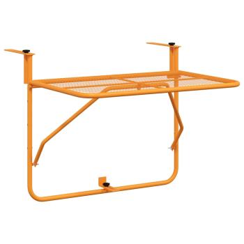 Balkontisch Gelb 60x40 cm Stahl