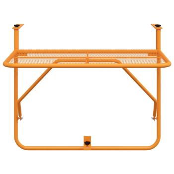 Balkontisch Gelb 60x40 cm Stahl