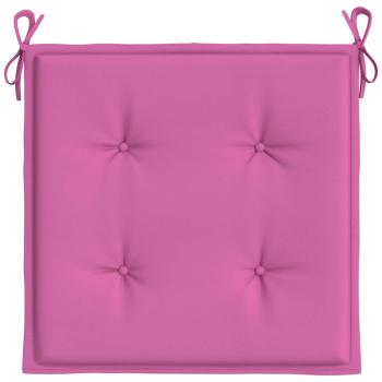 Gartenstuhl-Kissen 6 Stk. Rosa 50x50x3 cm Stoff