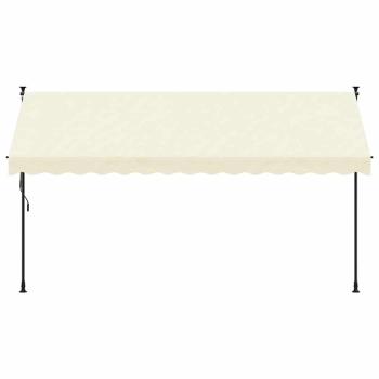 Markise Einziehbar Creme 350x150 cm Stoff und Stahl