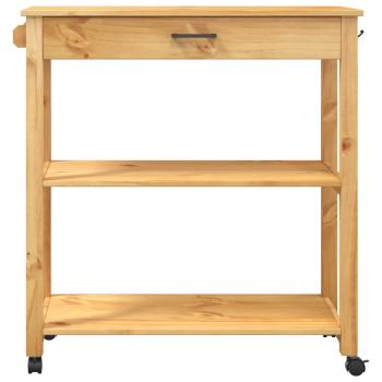 Küchenwagen MONZA 84x40x88,5 cm Honigwachs Massivholz Kiefer