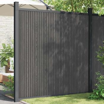 Zaunelement WPC Grau 180x186 cm