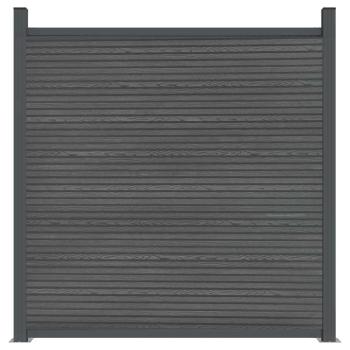 Zaunelement WPC Grau 180x186 cm