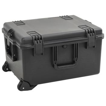ARDEBO.de - Koffer für Flugreise Tragbar Schwarz 62,5x49,5x37 cm PP