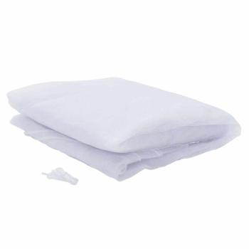Garten Moskitoschutznetz Rechteckig 220 Mesh Weiß Polyester