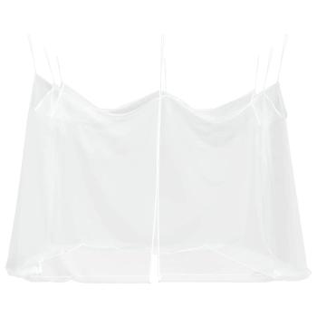 Garten Moskitoschutznetz Rechteckig 220 Mesh Weiß Polyester