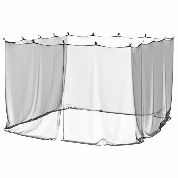 Moskito-Netz für Pavillon Rechteckig 220 Mesh Schwarz Polyester