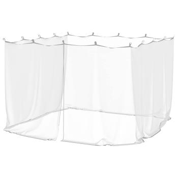 Moskito-Netz für Pavillon Rechteckig 220 Mesh Weiß Polyester