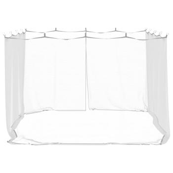 Moskito-Netz für Pavillon Rechteckig 220 Mesh Weiß Polyester