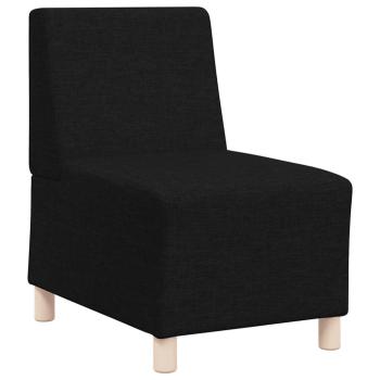 Modulares Sofa ohne Armlehnen Schwarz 55 cm Stoff