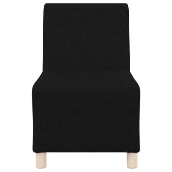 Modulares Sofa ohne Armlehnen Schwarz 55 cm Stoff