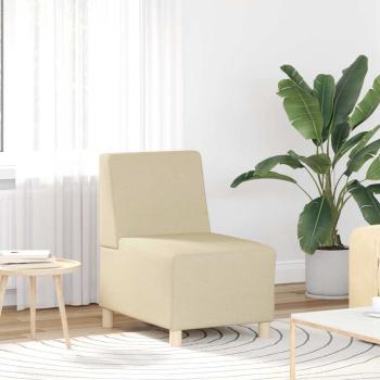 ARDEBO.de - Modulares Sofa ohne Armlehnen Creme 55 cm Stoff