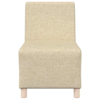 Modulares Sofa ohne Armlehnen Creme 55 cm Stoff