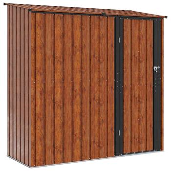 Gartenhütten Braun 203 x 85,5 x 200 cm Metall