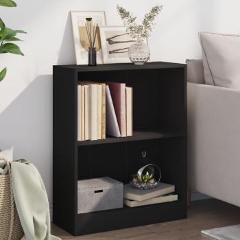 ARDEBO.de - Bücherregal Schwarz 60x24x76 cm Holzwerkstoff