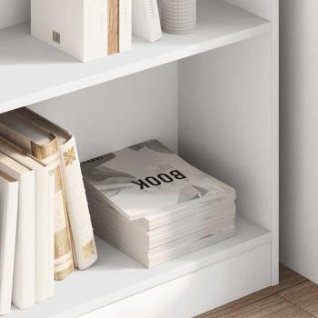 Bücherregal Weiß 80x24x75 cm Holzwerkstoff