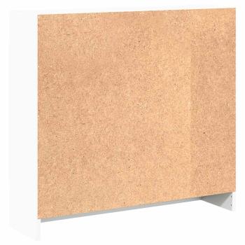 Bücherregal Weiß 80x24x75 cm Holzwerkstoff