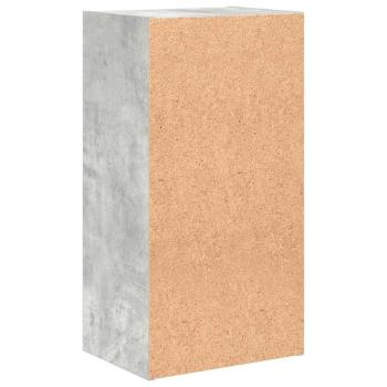 Bücherregal 2 Fächer Betongrau 40x30x76,5 cm Holzwerkstoff
