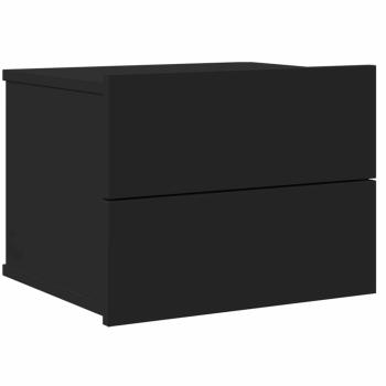 Nachttisch Schwarz 40x30x30 cm Holzwerkstoff