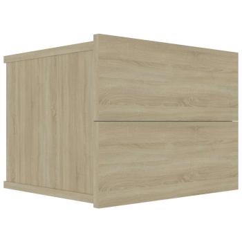 Nachttische 2 Stk. Sonoma-Eiche 40x30x30 cm Holzwerkstoff