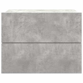Nachttisch Betongrau 40x30x30 cm Holzwerkstoff