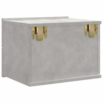 Nachttische 2 Stk. Betongrau 40x30x30 cm Holzwerkstoff