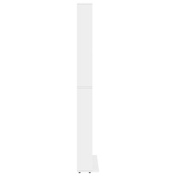 CD-Schrank Weiß 102x23x177,5 cm Holzwerkstoff