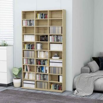 ARDEBO.de - CD-Schrank Sonoma-Eiche 102x23x177,5 cm Holzwerkstoff