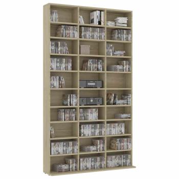 CD-Schrank Sonoma-Eiche 102x23x177,5 cm Holzwerkstoff