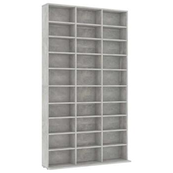 CD-Schrank Betongrau 102x16x177,5 cm Holzwerkstoff