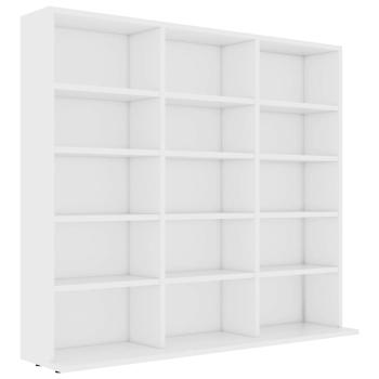 CD-Regal Weiß 100x23x89,5 cm Holzwerkstoff