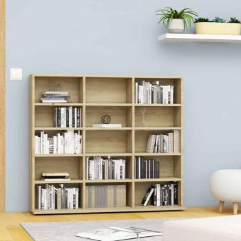 ARDEBO.de - CD-Regal Sonoma-Eiche 100x23x89,5 cm Holzwerkstoff