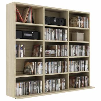 CD-Regal Sonoma-Eiche 100x23x89,5 cm Holzwerkstoff