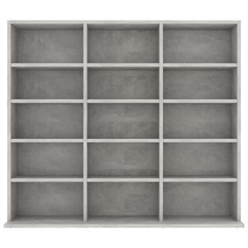 CD-Regal Betongrau 100x23x89,5 cm Holzwerkstoff