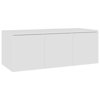 TV-Schrank Weiß 80x34x30 cm Holzwerkstoff