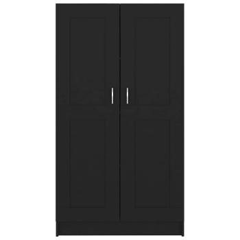 Bücherregal Schwarz 82,5x30,5x150 cm Holzwerkstoff