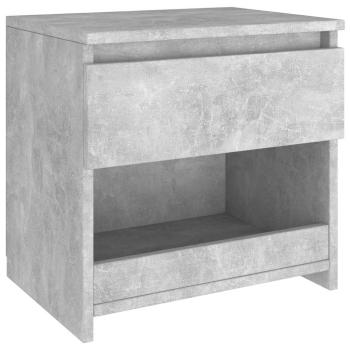 Nachttische 2 Stk. Betongrau 40x30x39 cm Holzwerkstoff