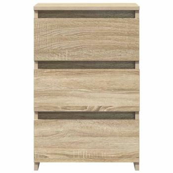 Nachttische 2 Stk. Sonoma-Eiche 40x35x62,5 cm Holzwerkstoff