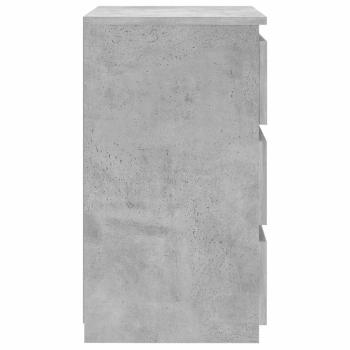 Nachttisch Betongrau 40x35x62,5 cm Holzwerkstoff