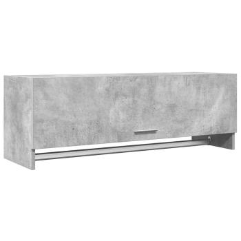 Kleiderschrank Betongrau 100x32,5x35 cm Holzwerkstoff