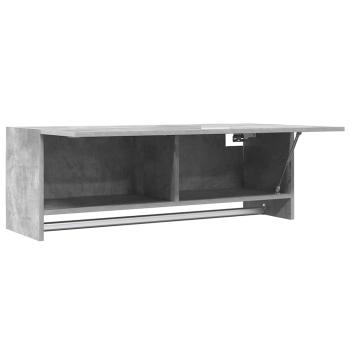 Kleiderschrank Betongrau 100x32,5x35 cm Holzwerkstoff