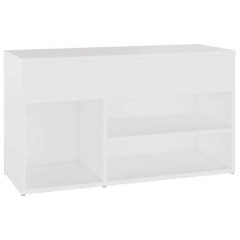 Schuhbank Weiß 80x30x45 cm Holzwerkstoff