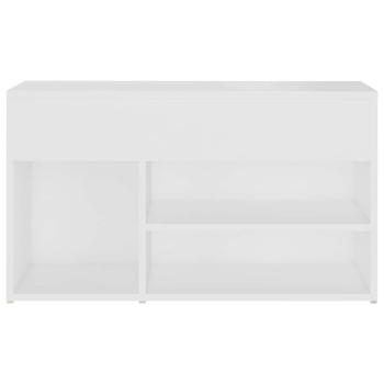 Schuhbank Weiß 80x30x45 cm Holzwerkstoff