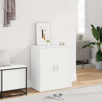 ARDEBO.de - Schuhschrank Weiß 60x35x70 cm Holzwerkstoff