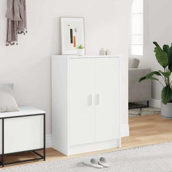 ARDEBO.de - Schuhschrank Weiß 60x35x92 cm Holzwerkstoff