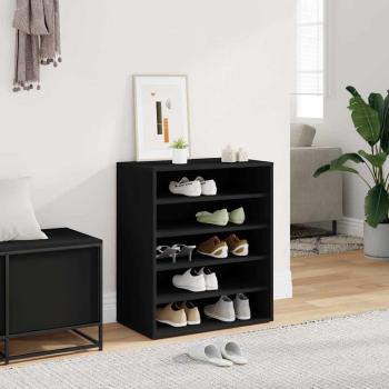 ARDEBO.de - Schuhschränke 60 x 35 x 70 cm Schwarz 6 Fächer für Schuhe