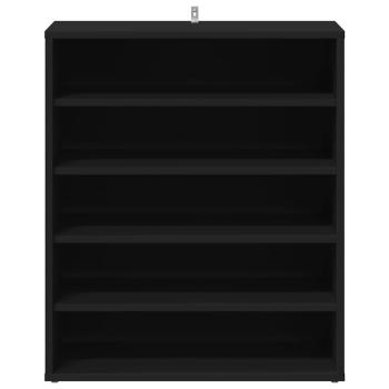 Schuhschränke 60 x 35 x 70 cm Schwarz 6 Fächer für Schuhe