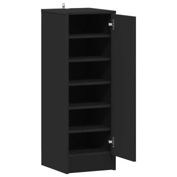 Schuhschränke 32 x 35 x 92 cm Schwarz 6 Fächer für Schuhe