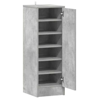 Schuhschrank Betongrau 32x35x92 cm Holzwerkstoff