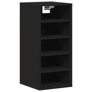 Schuhschränke 31,5 x 35 x 70 cm Schwarz 6 Fächer für Schuhe